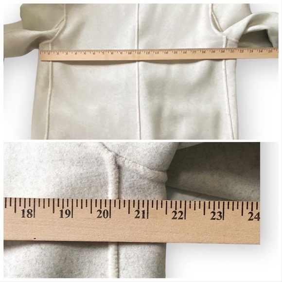 Rag and Bone Mica Wool Felt Reversible Blazer, Gray/Ivory, Size 12 - Picture 15 of 15